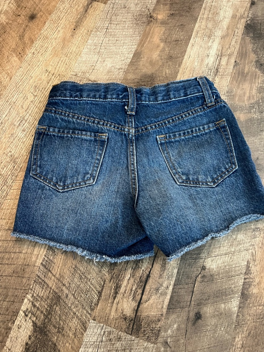 Old Navy Dark Blue Distressed Denim Cutoff Shorts - Picture 11 of 11